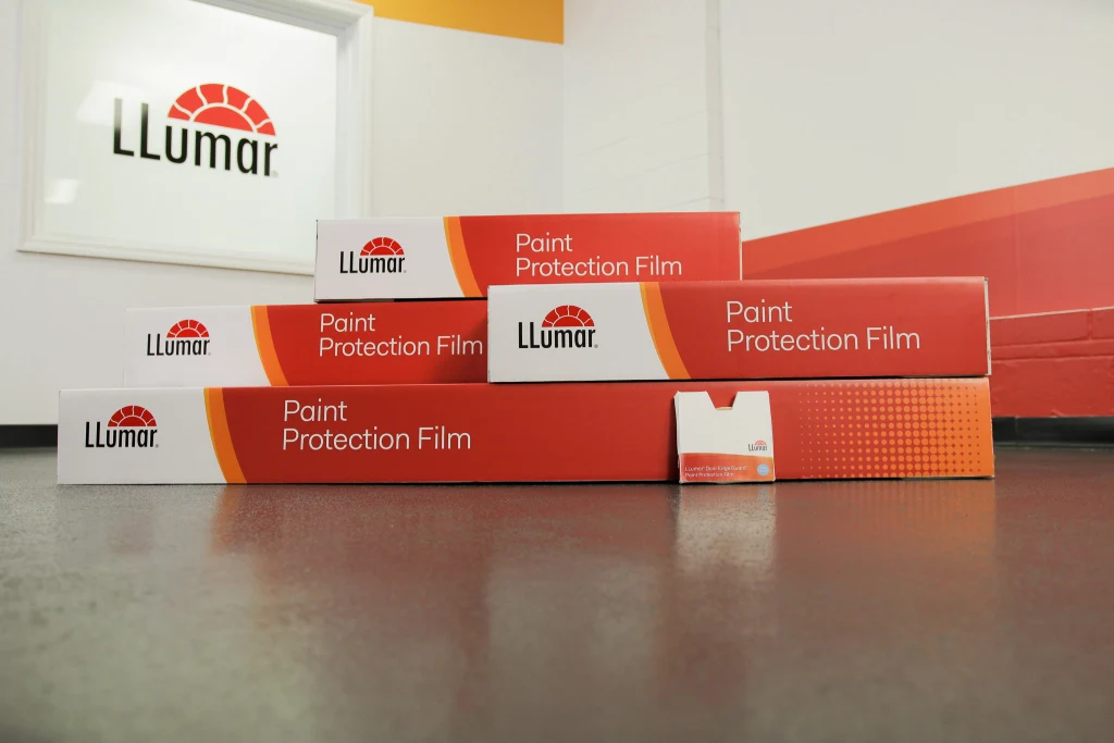 Llumar PPF boxes stacked on each other